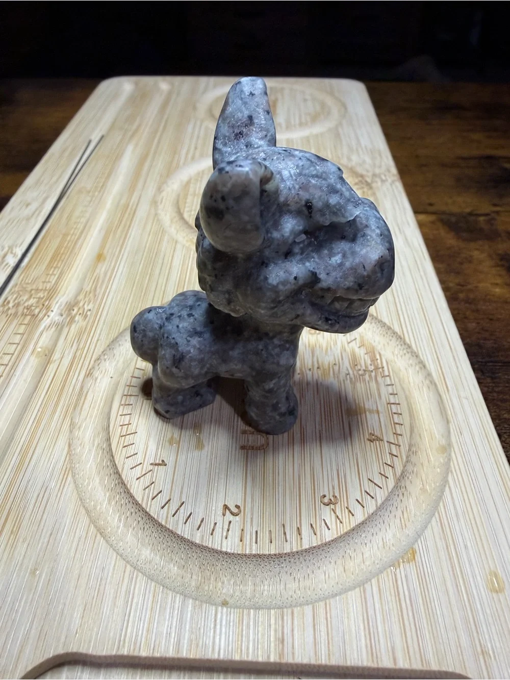 Natural Yooperlite Donkey Shrek Stone Carving UV Reactive Figurine